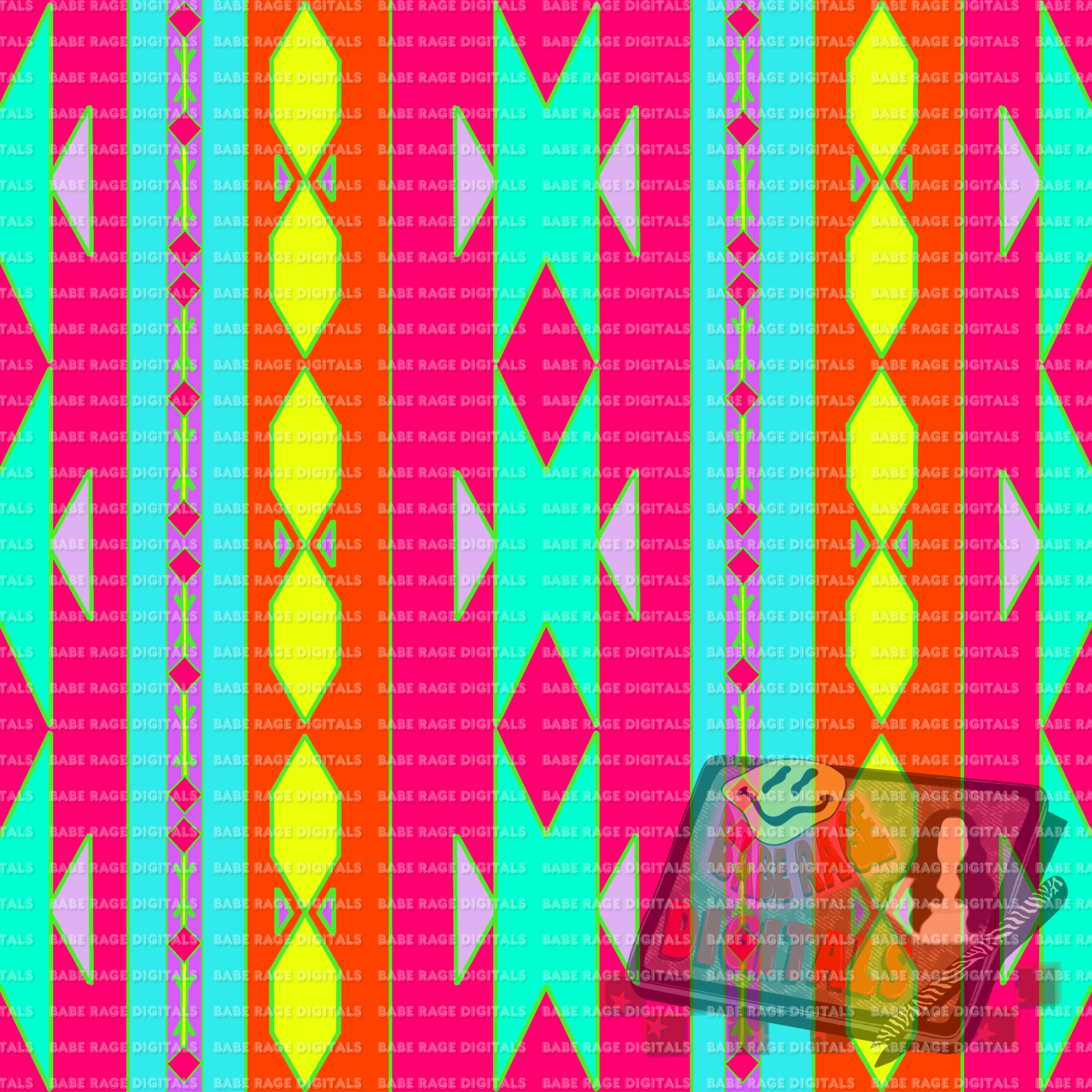 Brushpopper neon girl