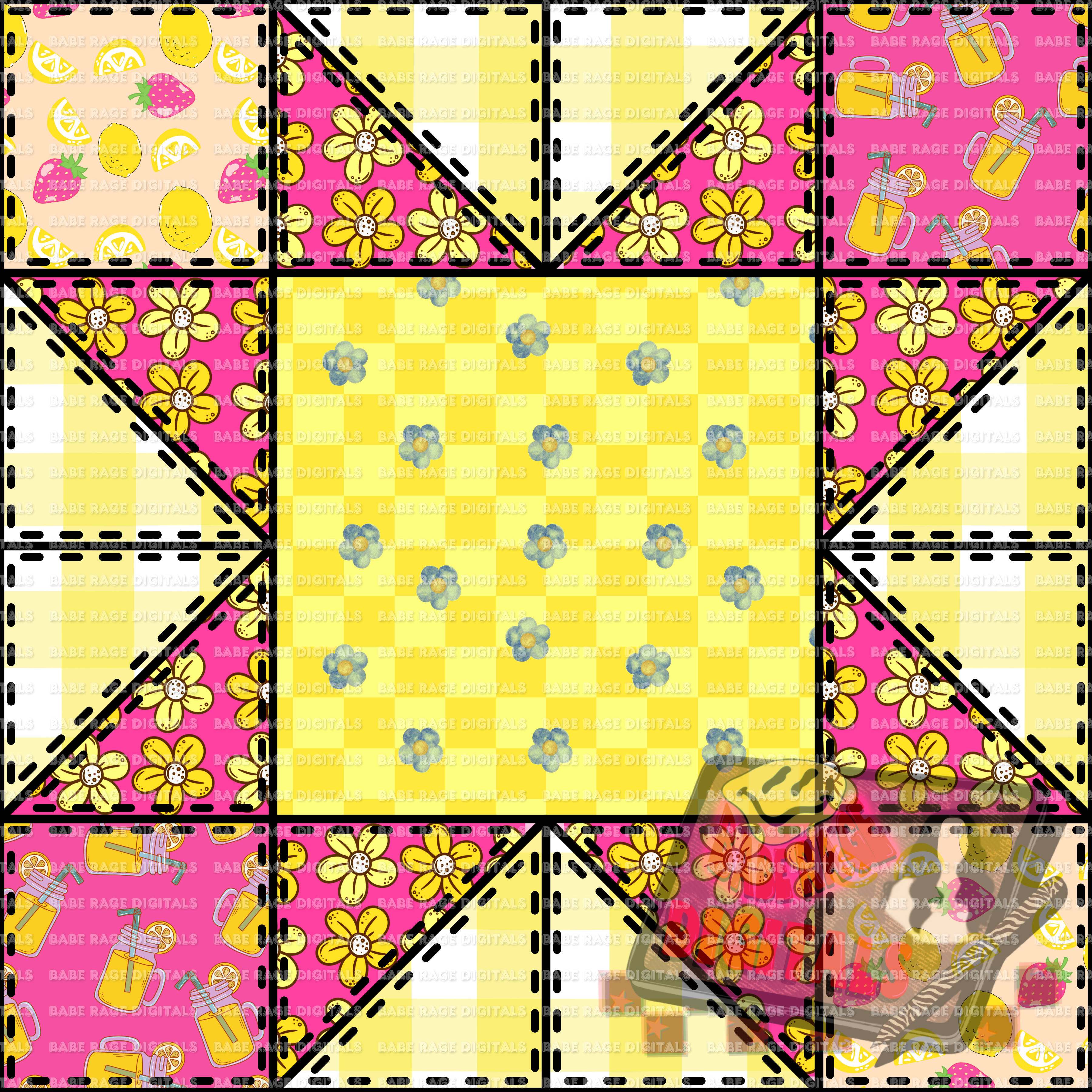 Pink lemonade quilt