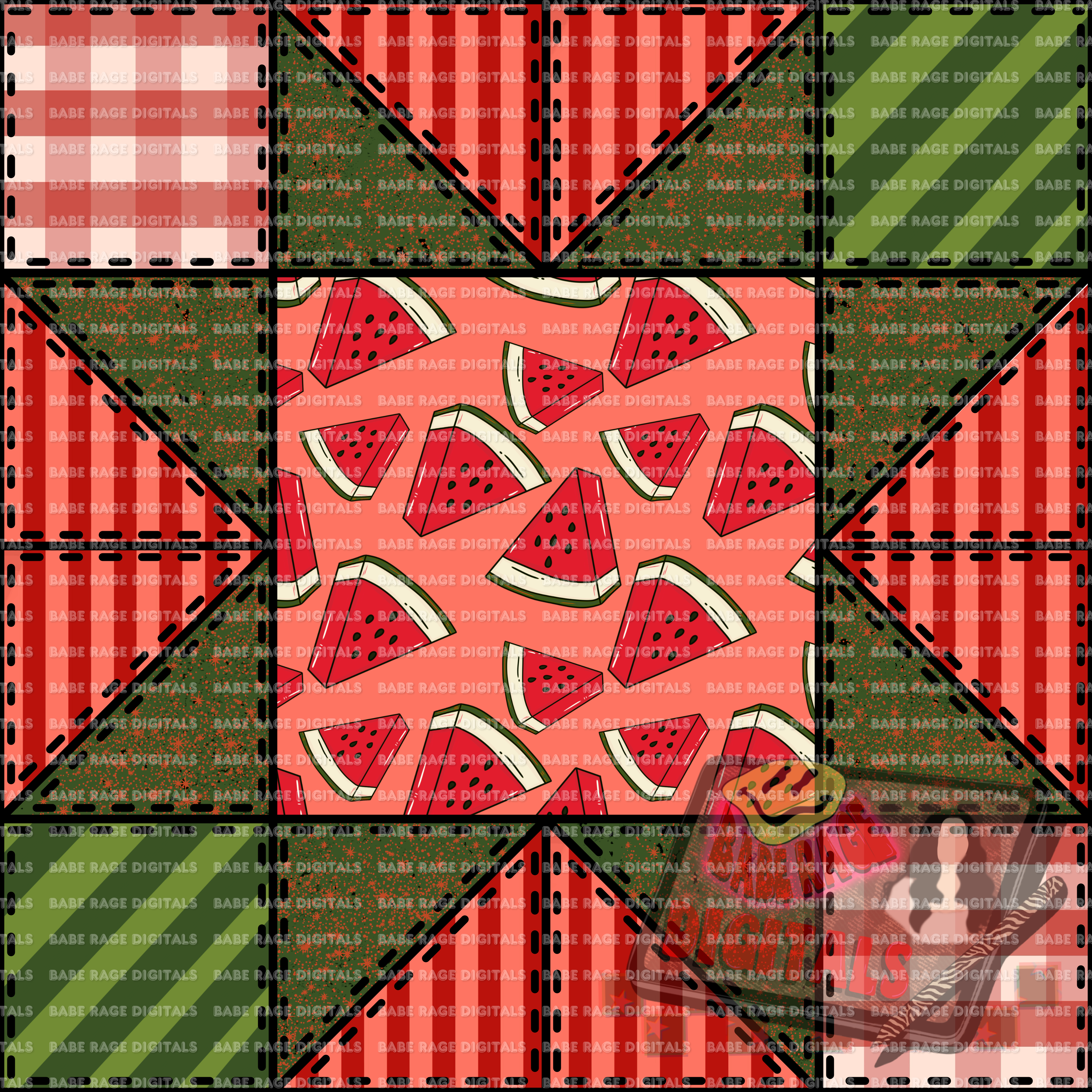Watermelon sunshine quilt